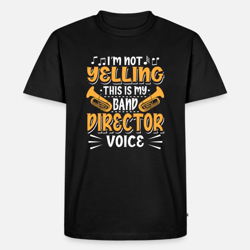 Marching Band Direktor - Männer Premium Bio T-Shirt - Schwarz