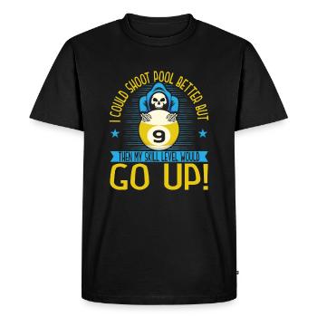 Billard Cue Sports - T-shirt Premium bio Homme - noir - Devant - Nico (187cm)