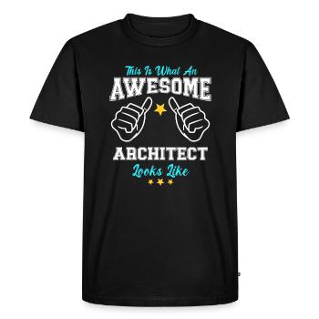 This Is What An Awesome Architect Looks Like - Men's Premium Organic T-Shirt - black - Front - Nico (187cm)