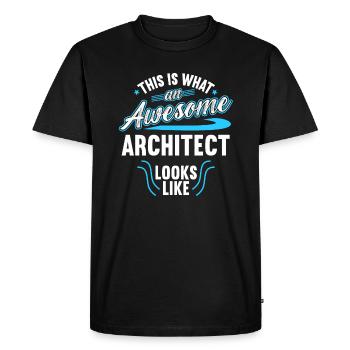 This Is What An Awesome Architect Looks Like - Men's Premium Organic T-Shirt - black - Front - Nico (187cm)