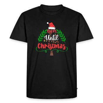 Jours jusqu’à Noël - T-shirt Premium bio Homme - noir - Devant - Nico (187cm)