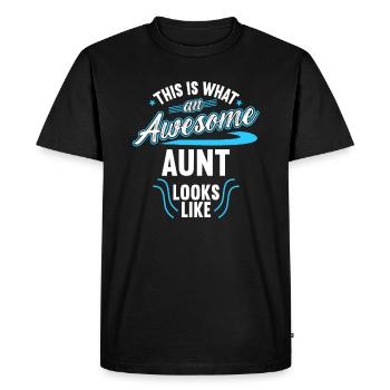 This Is What An Awesome Aunt Looks Like - Men's Premium Organic T-Shirt - black - Front - Nico (187cm)