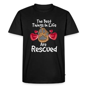 Adoption d’animaux de compagnie de sauvetage d’animaux de - T-shirt Premium bio Homme - noir - Devant - Nico (187cm)