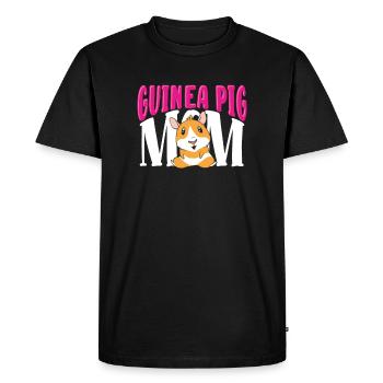 Cochon d’Inde Maman - T-shirt Premium bio Homme - noir - Devant - Nico (187cm)