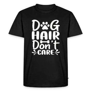 Les poils de chien n’ont pas d’importance - T-shirt Premium bio Homme - noir - Devant - Nico (187cm)