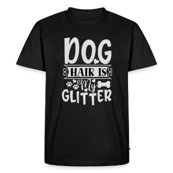 Les poils de chien n’ont pas d’importance - T-shirt Premium bio Homme - noir - Devant - Nico (187cm)