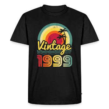 1999 - T-shirt Premium bio Homme - noir - Devant - Nico (187cm)