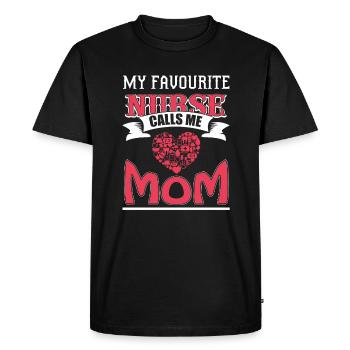 MA SŒUR PRÉFÉRÉE M’APPELLE MAMAN - T-shirt Premium bio Homme - noir - Devant - Nico (187cm)