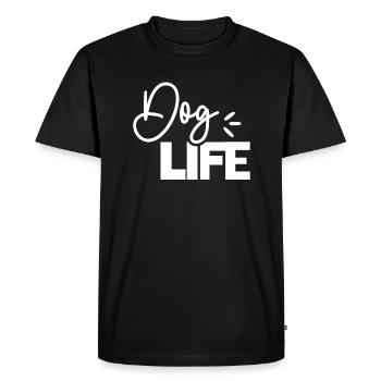 Vie de chien - T-shirt Premium bio Homme - noir - Devant - Nico (187cm)