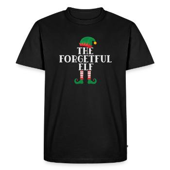 L’elfe oublieux motif norvégien - T-shirt Premium bio Homme - noir - Devant - Nico (187cm)