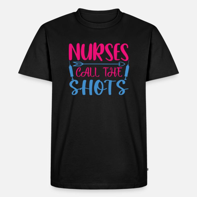 Krankenschwester Krankenhaus Not - Männer Premium Bio T-Shirt - Schwarz