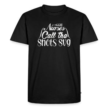 Les infirmières prennent les décisions - T-shirt Premium bio Homme - noir - Devant - Nico (187cm)