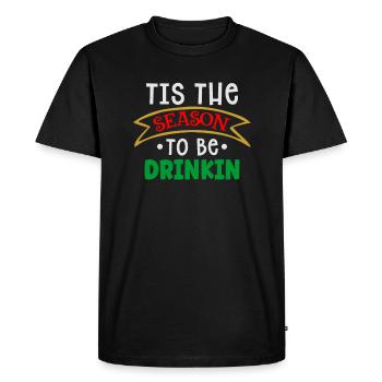 Ugly Christmas season of drinking - Men's Premium Organic T-Shirt - black - Front - Nico (187cm)
