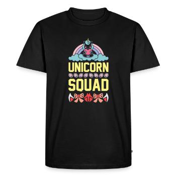 Einhorn Unicorn Squad - T-shirt Premium bio Homme - noir - Devant - Nico (187cm)