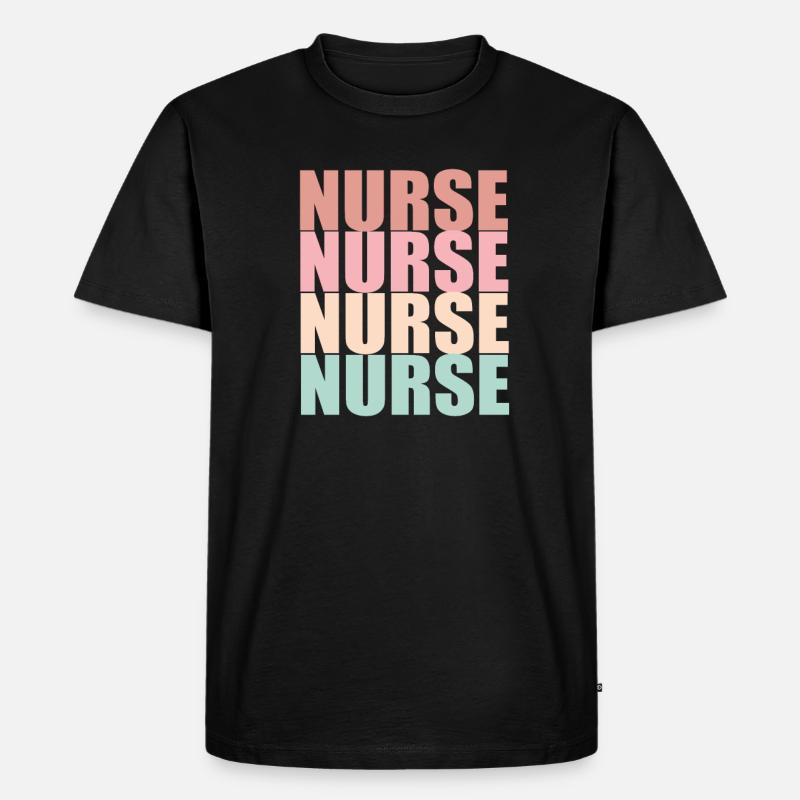 KRANKENSCHWESTER Pflegerin - Männer Premium Bio T-Shirt - Schwarz