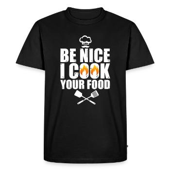 Funny Chef Art For Men Women Restaurant Cooking Fo - Men's Premium Organic T-Shirt - black - Front - Nico (187cm)