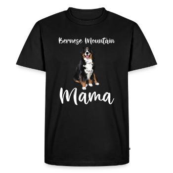 Bouvier Bernois Maman Drôle de chien Maman Bernois - T-shirt Premium bio Homme - noir - Devant - Nico (187cm)