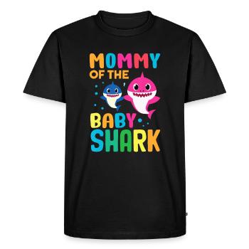 Shark Birthday Quote Funny B-day Mom - Men's Premium Organic T-Shirt - black - Front - Nico (187cm)