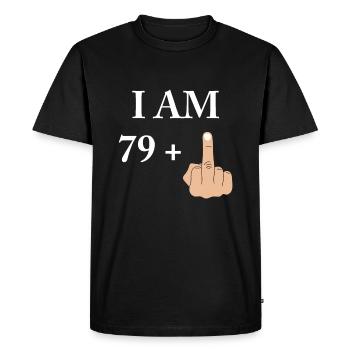 J'ai 79 ans plus 1 drôle de 80e anniversaire 1940 1941 - T-shirt Premium bio Homme - noir - Devant - Nico (187cm)