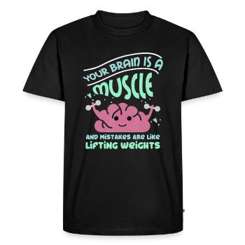 Conception de l’enseignant de l’ de croissance, conception inspirantesc - T-shirt Premium bio Homme - noir - Devant - Nico (187cm)