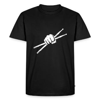 Drumsticks Drummer - Drumset Drums Giftfunny drums - T-shirt Premium bio Homme - noir - Devant - Nico (187cm)
