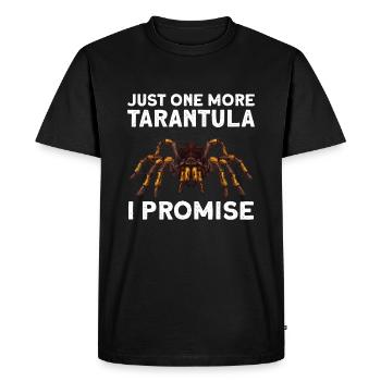 Funny Tarantula Design For Men Women Kids Tarantul - Men's Premium Organic T-Shirt - black - Front - Nico (187cm)