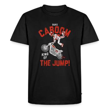 Pixar 4 Duke Caboom Le roi du saut - T-shirt Premium bio Homme - noir - Devant - Nico (187cm)