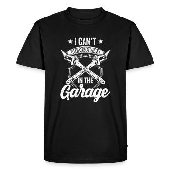 I Can't I Have Plans In The Garage Hobby Tools Mec - Men's Premium Organic T-Shirt - black - Front - Nico (187cm)