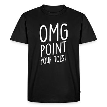Drôle de danse à claquettes Cadeau Danse de chaussures | Cute Dancer Me - T-shirt Premium bio Homme - noir - Devant - Nico (187cm)