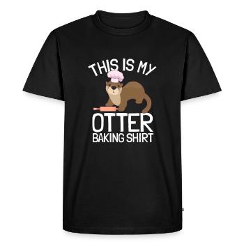 Funny Baking Confectioner Pastry Chef Baker I Otte - Men's Premium Organic T-Shirt - black - Front - Nico (187cm)