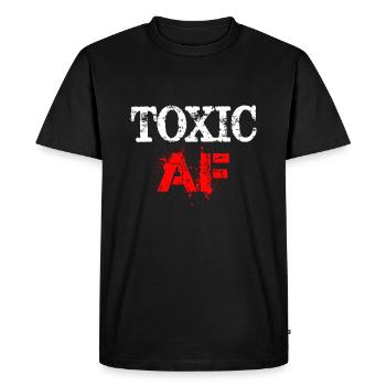 Drôle-Toxique AF-Cadeau Pour Toxique-Personnes Amis-Hommes W - T-shirt Premium bio Homme - noir - Devant - Nico (187cm)