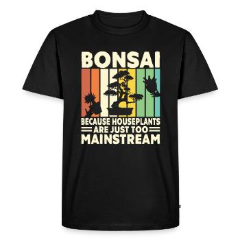 Japon Bonsaï Arbre Bonsaï Jardinier Cadeau - T-shirt Premium bio Homme - noir - Devant - Nico (187cm)