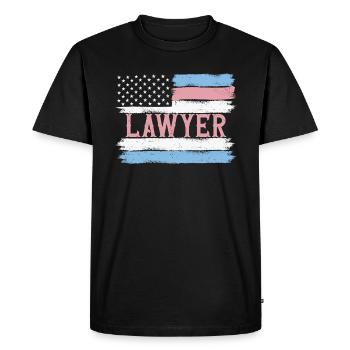 US Pride Legal Officer Judgement Gift Idea - Men's Premium Organic T-Shirt - black - Front - Nico (187cm)