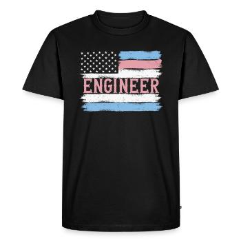 Idée cadeau de mécanicien technicien de la fierté américaine - T-shirt Premium bio Homme - noir - Devant - Nico (187cm)