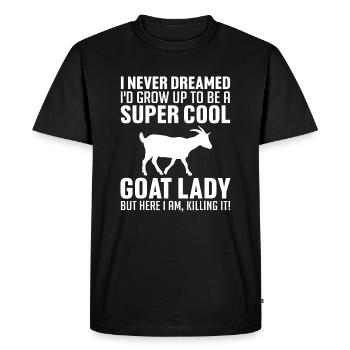 Cool Goats For Women Girls Goat Whisperer Pygmy Go - T-shirt Premium bio Homme - noir - Devant - Nico (187cm)