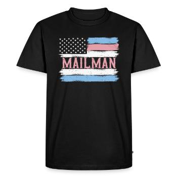 US Pride Deliverer Post Service Gift Idea - Men's Premium Organic T-Shirt - black - Front - Nico (187cm)