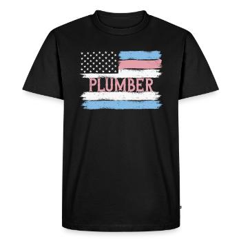 US Pride Ingénieur en chauffage Pipe Fitter Idée cadeau - T-shirt Premium bio Homme - noir - Devant - Nico (187cm)