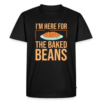 Baked Beans Funny Canned Beans - Men's Premium Organic T-Shirt - black - Front - Nico (187cm)