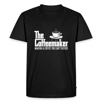 La cafetière qui fait un café que vous ne pouvez pas refuser - - T-shirt Premium bio Homme - noir - Devant - Nico (187cm)