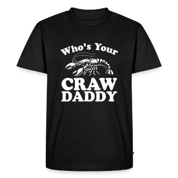 Qui est votre écrevisse Funny Crawfish Boil Mardi Gra - T-shirt Premium bio Homme - noir - Devant - Nico (187cm)