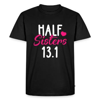 Running Shirt Half Sisters 13.1 Marathon Tees Chri - Men's Premium Organic T-Shirt - black - Front - Nico (187cm)