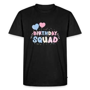 Pastel Birthday Squad for Birthday Partyfor women - Men's Premium Organic T-Shirt - black - Front - Nico (187cm)