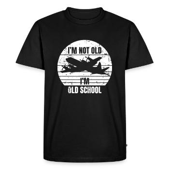 Retro I'm Not Old I'm Old School P-3 Orion Patrolo - Men's Premium Organic T-Shirt - black - Front - Nico (187cm)