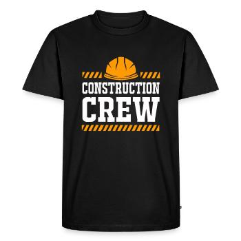 Birthday Crew Construction Familyconstruction part - Men's Premium Organic T-Shirt - black - Front - Nico (187cm)