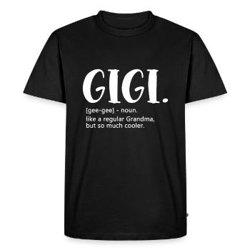 Gigi - pour l’idée de la fête des mères des femmes pour Grand-mère Gig - T-shirt Premium bio Homme - noir - Devant - Nico (187cm)