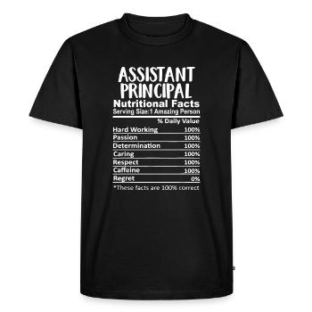 Assistant Principal Nutrition Facts Funnyfunny tea - Men's Premium Organic T-Shirt - black - Front - Nico (187cm)