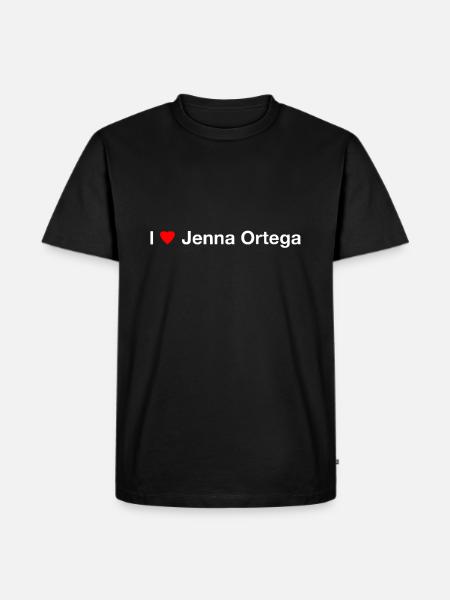 I Cuore Jenna Ortega - Maglietta ecologica premium da uomo - nero