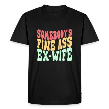 Quelqu’un Fine Ass Ex-femme Drôle Dictonssarcasmgi - T-shirt Premium bio Homme - noir - Devant - Nico (187cm)