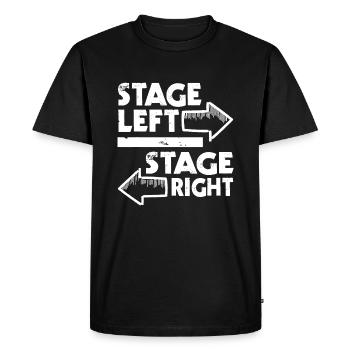 Scène Gauche Scène Droite - Actrice Actrice Acte de Théâtre - T-shirt Premium bio Homme - noir - Devant - Nico (187cm)