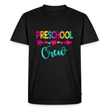 Preschool Crew Teacher 1st Day of School - Men's Premium Organic T-Shirt - black - Front - Nico (187cm)